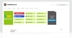 Desktop Screenshot of mathwizz.com